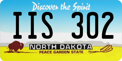 ND license plate IIS302