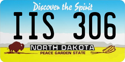 ND license plate IIS306