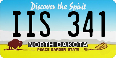 ND license plate IIS341