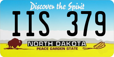 ND license plate IIS379