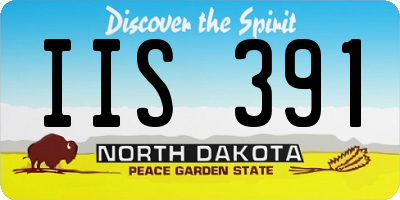 ND license plate IIS391