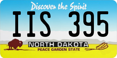 ND license plate IIS395