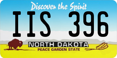 ND license plate IIS396