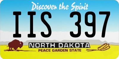 ND license plate IIS397