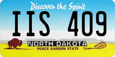 ND license plate IIS409