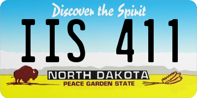 ND license plate IIS411