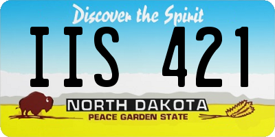ND license plate IIS421
