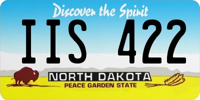 ND license plate IIS422