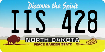 ND license plate IIS428