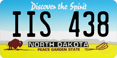 ND license plate IIS438