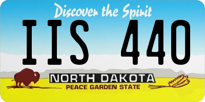 ND license plate IIS440