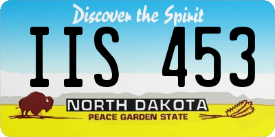 ND license plate IIS453