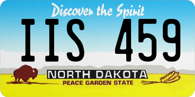ND license plate IIS459