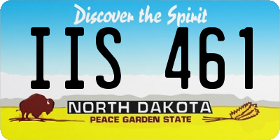 ND license plate IIS461