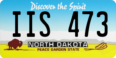 ND license plate IIS473
