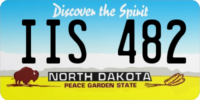 ND license plate IIS482