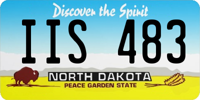 ND license plate IIS483