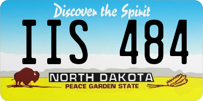 ND license plate IIS484