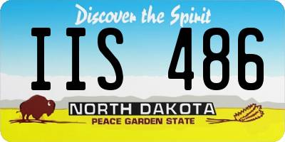 ND license plate IIS486