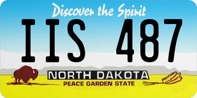 ND license plate IIS487