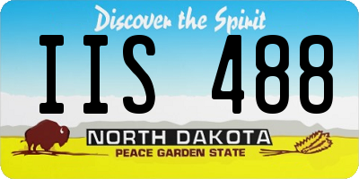 ND license plate IIS488