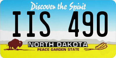 ND license plate IIS490