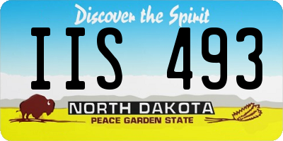 ND license plate IIS493