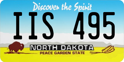 ND license plate IIS495