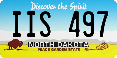 ND license plate IIS497