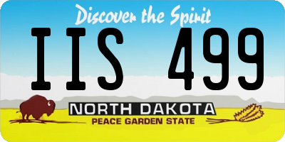 ND license plate IIS499
