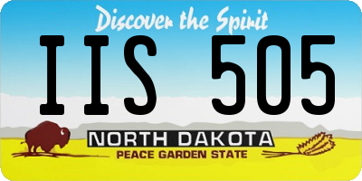 ND license plate IIS505