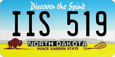 ND license plate IIS519
