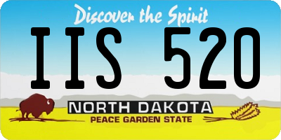 ND license plate IIS520