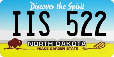ND license plate IIS522