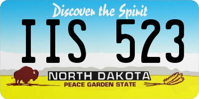 ND license plate IIS523