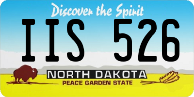 ND license plate IIS526
