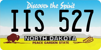 ND license plate IIS527