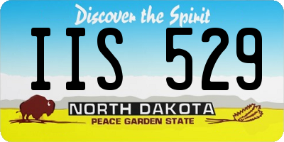 ND license plate IIS529