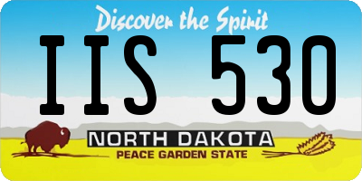ND license plate IIS530