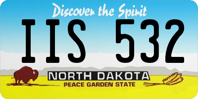 ND license plate IIS532