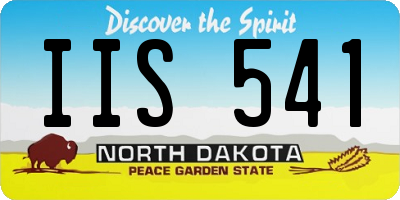 ND license plate IIS541