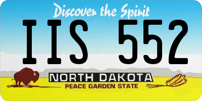 ND license plate IIS552
