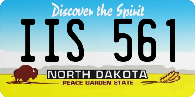 ND license plate IIS561