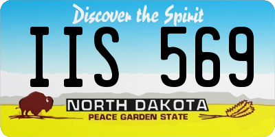 ND license plate IIS569