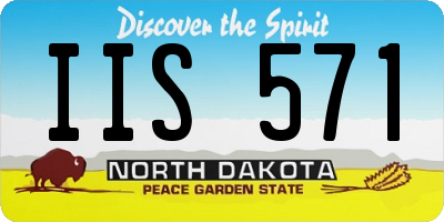 ND license plate IIS571