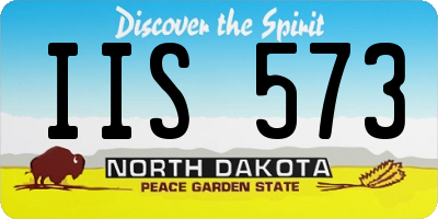 ND license plate IIS573