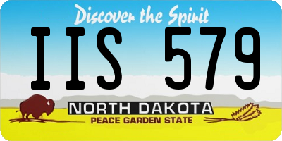 ND license plate IIS579