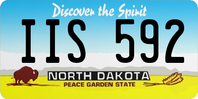 ND license plate IIS592