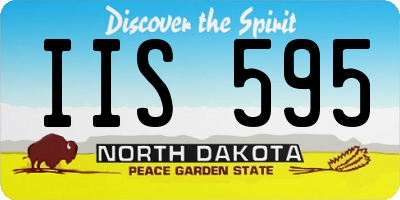 ND license plate IIS595