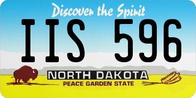 ND license plate IIS596